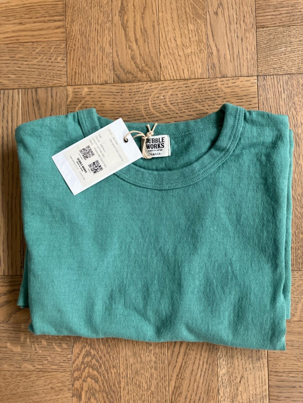 NWT Dubbleworks 37001 Heavyweight T-Shirt Emerald Size Large
